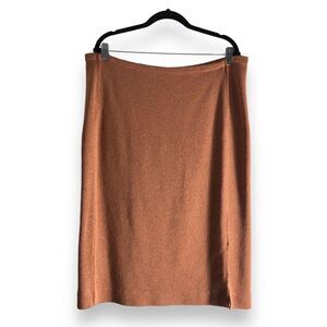 Venice Knitting Mills Womens Size 18 Union Made Rose‎ Gold Skirt Vintage Granny